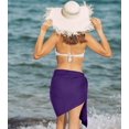 thumbnail image 2 of HAPPY BAY Women's Summer Swimwear Skirt Swimsuit Beach Sarong Coverups Swim Cover up Vacation Pareos Wrap Short Beachwear Wraps for Women One Size Violet_G132, 2 of 5