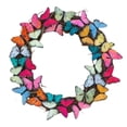 thumbnail image 2 of HongHeng Butterfly Wreath for Front Door Spring Summer Artificial Wreath with Butterflies Door Wreath for Home Wedding Farmhouse Holiday Easter Decor 11.8", 2 of 6