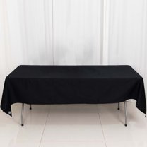 Efavormart 60x102" Rectangle Tablelinens Commercial grade 100% Cotton Tablecloth For Wedding Party Home Decor - Black
