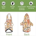 thumbnail image 6 of Fotbe Colorful Owls Print Small Dog Sweater Hoodies Pet Grey Hooded Soft Fleece Sweatshirts with Pocket Fall Winter Puppy Cat Sweaters Warm Clothes-X-Large, 6 of 7