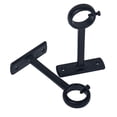 thumbnail image 2 of Ceiling Mounted Curtain Rod Brackets, Heavy Duty Ceiling Bracket for 1 Inch Curtain Rod Holder(Set of 8, Black), 2 of 10