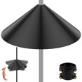 thumbnail image 1 of 18 inch Wrap Around Squirrel Baffle Proof Baffles Durable Plastic Bird Feeder Guard with Hook black hook style, 1 of 9