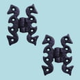 thumbnail image 2 of Renovators Supply Black Butterfly Flush Door Hinges 2.75" L Wrought Iron Antique Ornate Rust Resistant Vintage Kitchen Cabinet Door Flush Mount Hinges w/Screws Pack of 2, 2 of 13