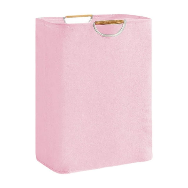 Cesto para la ropa sucia, cesta de almacenamiento multiusos, contenedor versátil para doblar ropa sucia Rosa