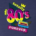 thumbnail image 2 of Totally 80's Forever Vintage Mens Premium Tri Blend T-Shirt, Vintage Navy, Small, 2 of 5