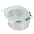 thumbnail image 3 of Fiambrera, Acero Inoxidable 304 Resistente Al Calor Fuerte Con Tapa Práctico Contenedor De Almacenamiento De Alimentos, Para Refrigerador Conservación De Alimentos Tienda Comida, 3 of 7