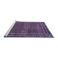 thumbnail image 2 of Ahgly Company Machine Washable Indoor Square Abstract Blue Modern Area Rugs, 8' Square, 2 of 4
