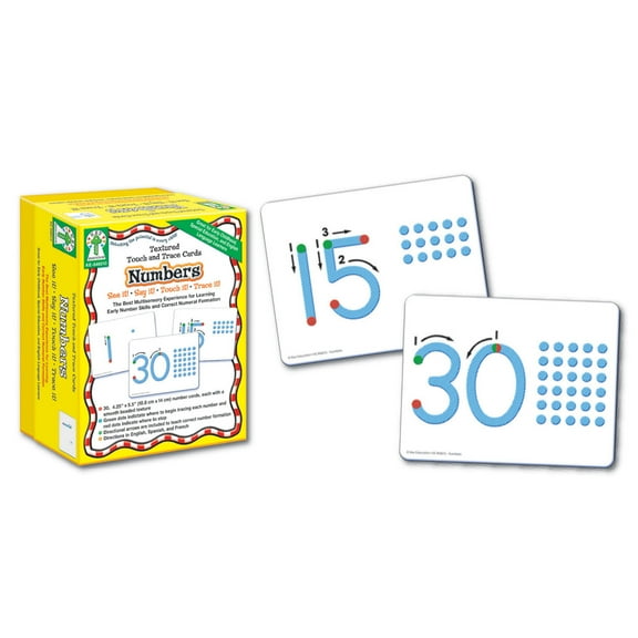 Textured Touch and Trace Numbers Cards
