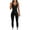 Black, variant on Fengqque Jumpers for Women with Overalls Casual Jumpsuits Plus Size Summer Tight Solid Color Long Sleeve High Waist Jumpsuit
