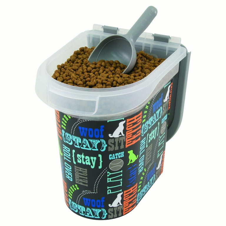 Paw prints food bin best sale