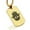 Gold, variant on Stainless Steel Hamsa Good Luck Charm Dog Tag Pendant Necklace