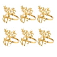 thumbnail image 3 of Shisuyan 6Pcs Holiday Napkin Rings Elk Napkin Decorations for Friends Sharing, 3 of 8