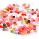 thumbnail image 4 of Cuentas de resina para la fabricación de joyas, abalorios de 8 estilos con base plana mixta, flor del sol y rosa, accesorios de decoración artística para teléfono, 100 piezas, 4 of 4