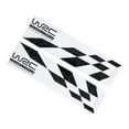 thumbnail image 2 of 2PCS Car Door Side Decal PVC Waterproof Black Plaid Graphic Sticker Universal for Auto Decoration, 2 of 14