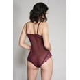 thumbnail image 3 of Music Legs Women's Women's Floral Lace Mesh Teddy With Underwire Cups, 3 of 3