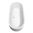 thumbnail image 5 of Wyndham Collection  Juliette 71-inch White Freestanding Soaking Bathtub, 5 of 8