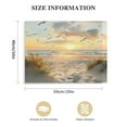 thumbnail image 3 of PRATYUS Bedroom Canvas Wall Art Beach: Ocean Scene Sea Artwork Large Sunset Coastal Landscape Painting Picture Modern Seascape Seaside Seashore Print Decor for Living Room Home, 3 of 6