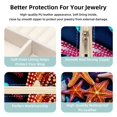 thumbnail image 3 of Starfish Travel Portable Square Jewelry Display Case: Storage Solution for Rings, Earrings, Necklaces, Bracelets, and More! Ideal for Girls and Women: Jewelry Stand, Display, and Box in One, 3 of 6