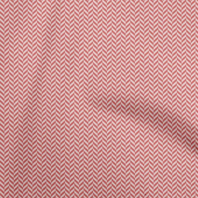 oneOone Cotton Flex Pink Fabric Chevron Craft Projects Decor Fabric Printed By The Yard 40 Inch Wide