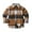 style-03 Coffee, variant on Kogui Baby Flannel Shirt Boys Girls Long Sleeve Flannel Plaid Shirt Button Down Shirts Handsome Casual Fashionable Tops Shirts Size 18 24 Months (Coffee,18-24 Months)