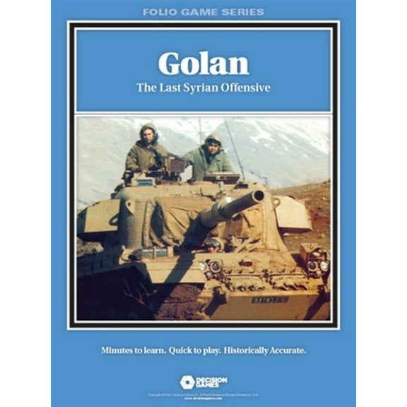 Decision Games Golan The Last Syrian Offensive Folio Game Series DCG 1615