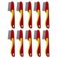 thumbnail image 1 of Stainless Steel Flea Comb for Pet Grooming and Gentle Coat Care on Dogs Cats with Fine Teeth Design 10PCS, 1 of 5