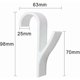 thumbnail image 2 of 5 Pcs Radiator Hooks, Towel Hooks for Radiator, White ABS Plastic Hooks, Towel, 2 of 5