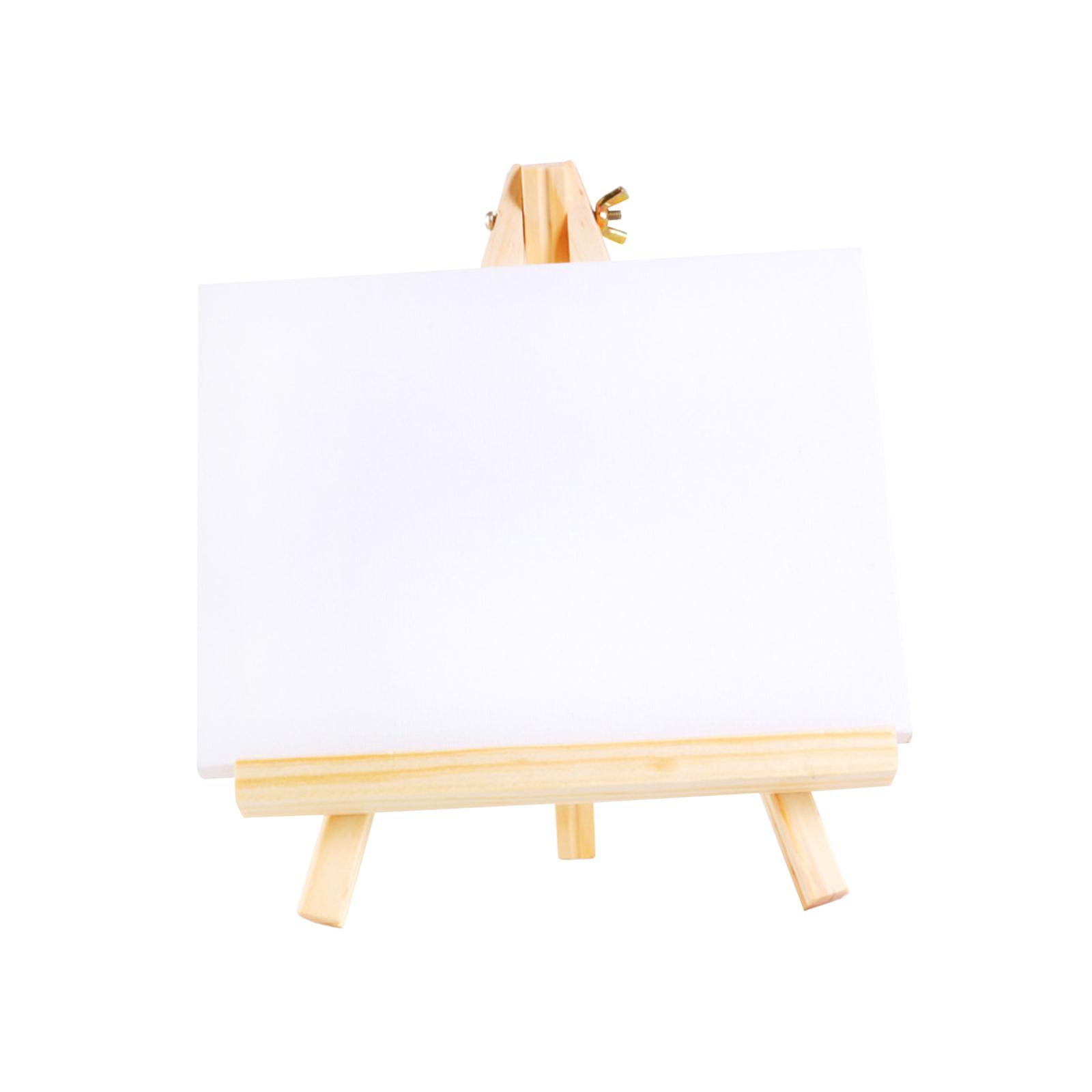 1pc Natural Wood Mini Easel Frame Tripod Display Meeting Wedding Table  Number Name Card Stand Holder Children Painting Crafts