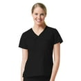 thumbnail image 1 of Maevn Core 1026 Womens Contrast Mock Wrap Scrub Top, 1 of 2