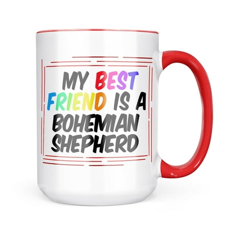 

Neonblond My best Friend a Bohemian Shepherd Dog from Czech Republic Mug gift for Coffee Tea lovers