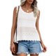 thumbnail image 1 of Camiseta sin mangas PRETTYGARDEN de ganchillo para mujer, color blanco, talla M, 1 of 8