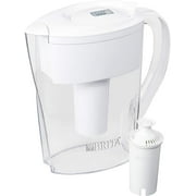 Brita Space Saver Water Filter Pitcher, 6 Cup - White