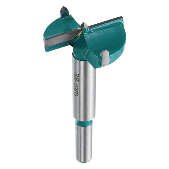 Uxcell Forstner Drill Bit 1-1/2" (38mm) Carbide Wood Drill Bit Hinge Hole Opener Round Shank