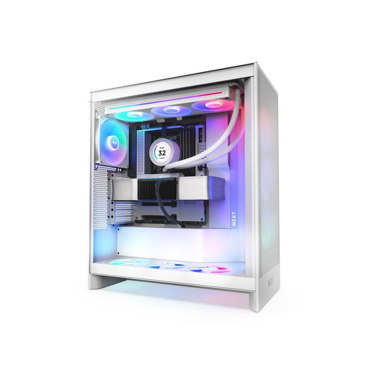 NZXT H7 Flow RGB Tempered Glass E-ATX Mid-Tower Airflow Computer