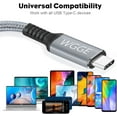 thumbnail image 5 of USB C to USB C Cable 3.1 Gen1 Type C Nylon Braided &Fast Charging,Compatible with Samsung Galaxy S21/S21+/S20+ Ultra, Note 20/10 Ultra,MacBook Air,iPad Pro 2020/2018,iPad Air,Pixel and More (6.6 feet), 5 of 7