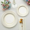 Efavormart 25 Pack | 10" Gold / White Vintage Porcelain Style Dessert ...