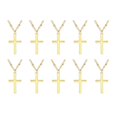 thumbnail image 4 of Elegant Jesus Cross Chain Necklace For Home Decoration In Golden Color Ideal For Men And Women Featuring Classic Design 10Pack, 4 of 4