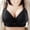 Black, variant on SHOPESSA Women Bra No Rims Comfortable Breathable Anti-exhaust Base Top Solid Underwearon