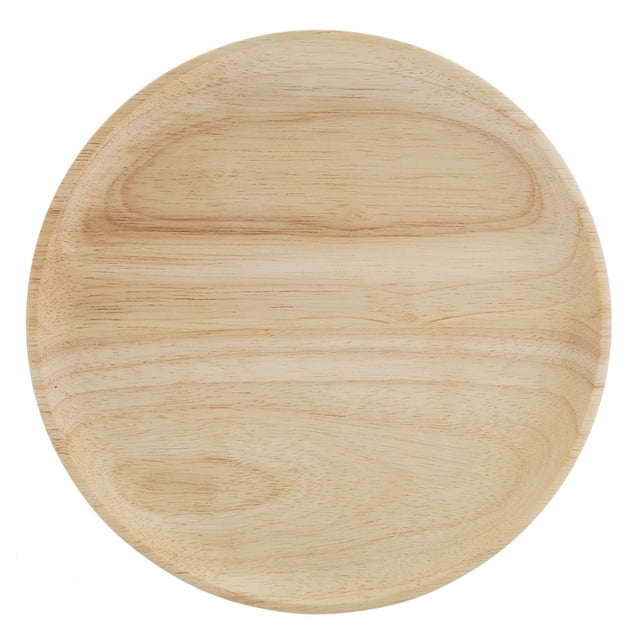 Bandeja de té de madera, elegante bandeja redonda de madera para té, bandeja de té construida para durar
