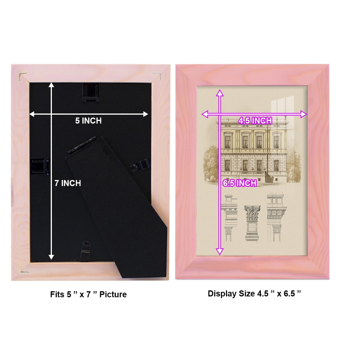 Estate & Plan IV -Framed Print w/glass-Sunset Pink