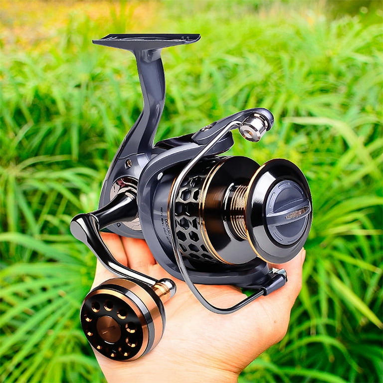 PROBEROS Spinning Reel Fishing Reel, Left Right Interchangeable, Full Metal  Spool - Reliable Bait Casting Reel for Big Game Fishing 
