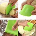thumbnail image 4 of Cribun 2 Pieces Dough Scraper Bowl Scraper Food-safe Plastic Dough Cutter Flexible Plastic Scraper Practical Scraper Multipurpose Scrappers for Bread Dough Cake, 4 of 7