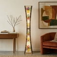 thumbnail image 2 of Eangee Home Design Hourglass Giant Floor Lamp, Shade Made Of Jackfruit Leaves, 13x13x72 Inches, 2 of 7