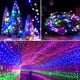 thumbnail image 4 of Cadena de luces solares para exteriores, 10 m, 100 LED, alambre de cobre, luces solares para jardín, 8 modos, decorativas para fiestas, jardines, bodas (2 piezas, multicolor), 4 of 5