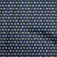 thumbnail image 1 of oneOone Cotton Poplin Navy Blue Fabric Colorful Dinosaur Cartoon Fabric For Sewing Printed Craft Fabric By The Yard 56 Inch Wide, 1 of 5