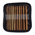 thumbnail image 2 of Juego de ganchos de ganchillo con mango de bambú de 20 piezas, ganchos de tejer con estuche para manualidades de hilo de tejido de punto DIY tholdsy HA2383-00B, 2 of 6