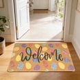thumbnail image 4 of Hxlamzoo Easter Welcome Mat Absorbent Quick-Dry Non-Slip Waterproof Doormat with Buuny & Eggs Design for Front Door Porch Entryway Spring Home Decor, 4 of 6