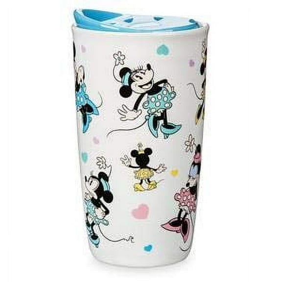Disney Parks Minnie Mouse Ceramic Tumbler with Lid