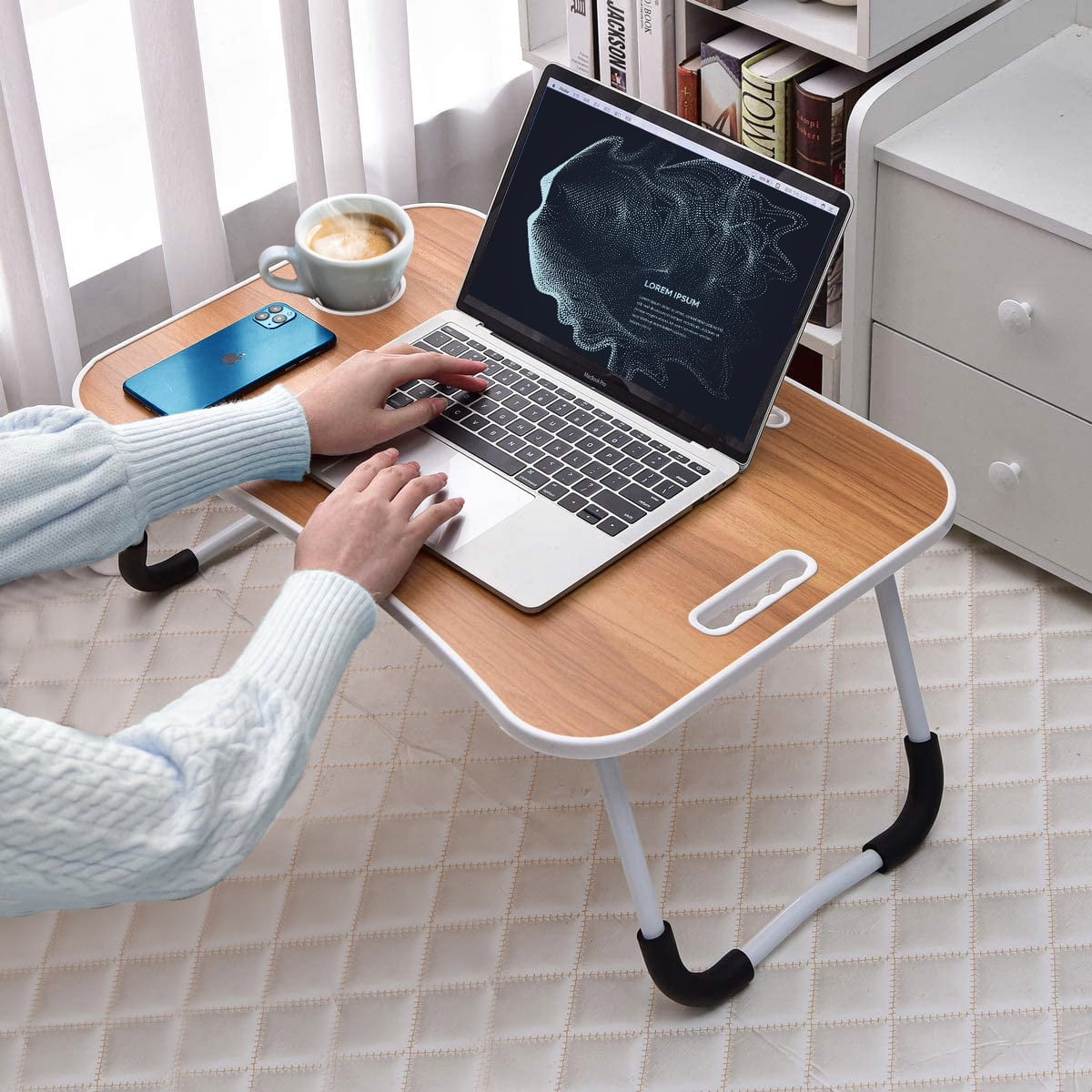 Details about   Portable Folding Lap Desk Computer Laptop Breakfast Tray Bed Couch Table Stand* 