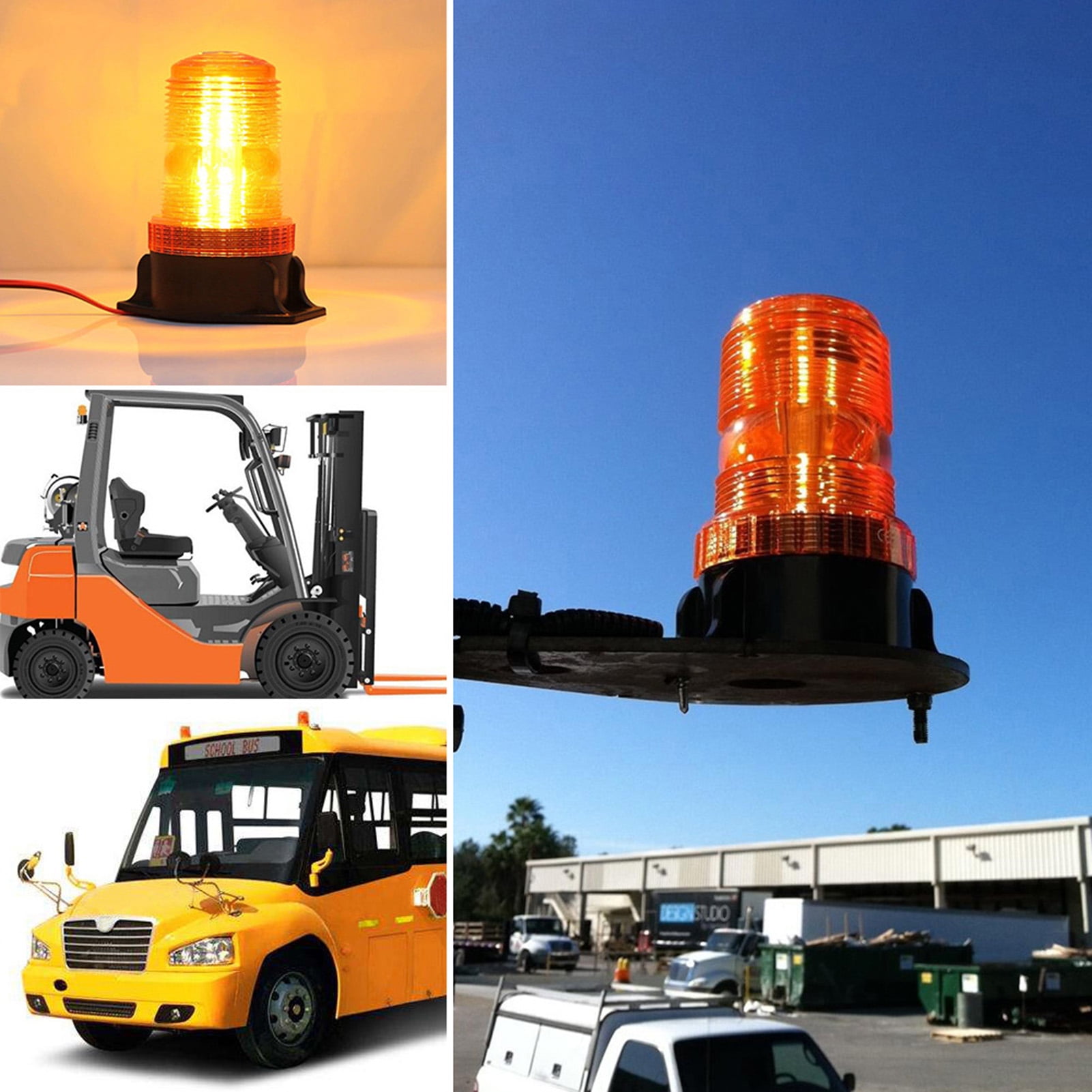 Buy Aibecy Emergency Warning Light 30 LED Amber/Yellow 18W Emergency